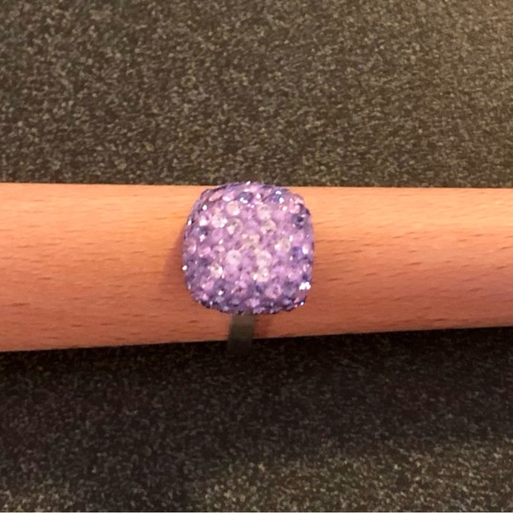 EUC QVC - Chelsea Taylor 925 Ombre Swarovski Crystal Ring, SZ 6 - Picture 4 of 13